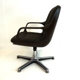 Set of 5 Chromcraft office armchairs