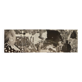 Grandes œuvres d'art en noir et blanc / collage photo (160x50) tortue