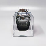 1960s grey table lighter in Murano Sommerso glass by Flavio Poli for Seguso