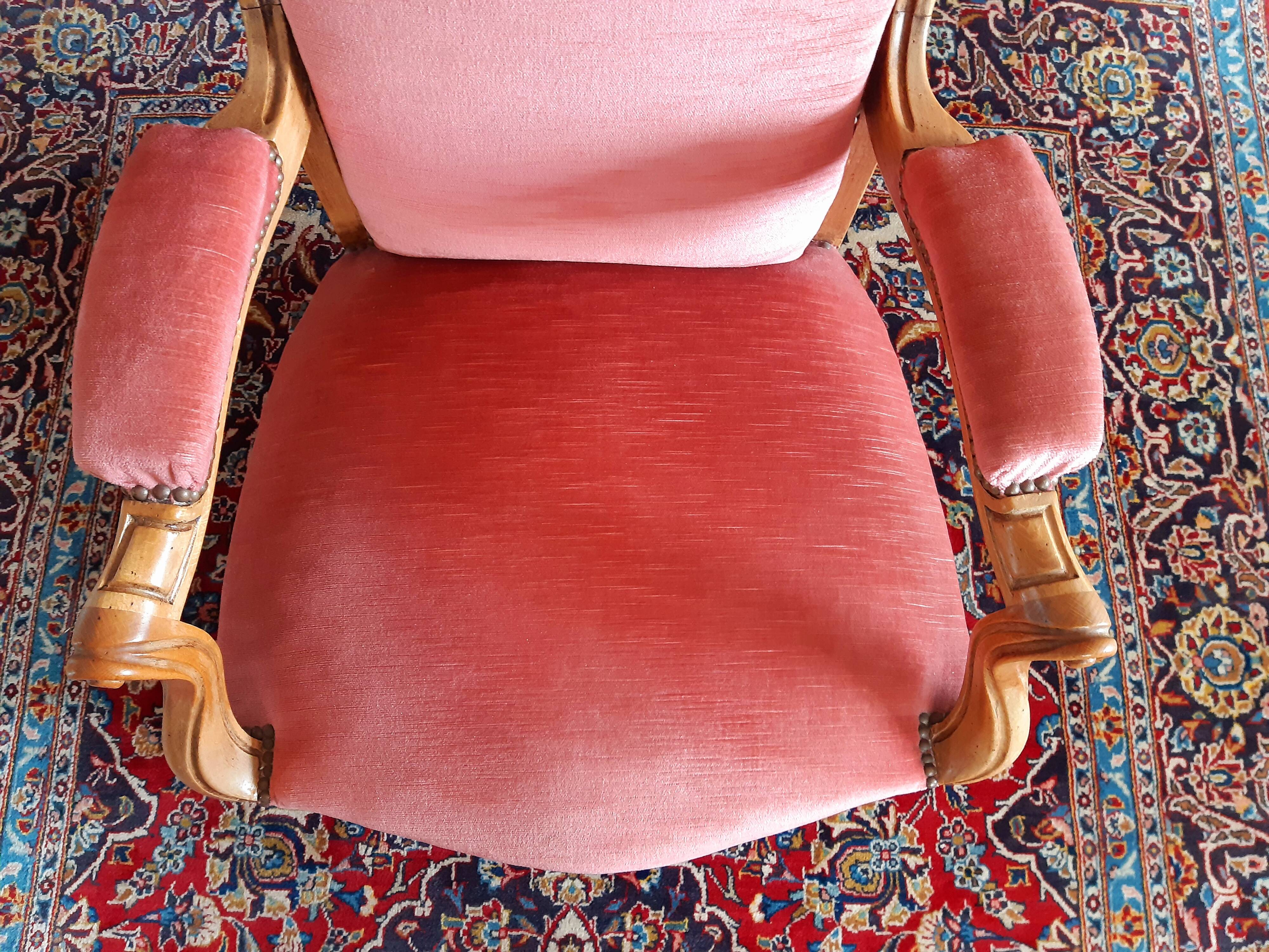 Pair of Voltaire armchairs
