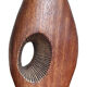 Scandinavian design teak vase 70s