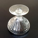 6 Standing ice cream cups Transparent gadrooned glass
