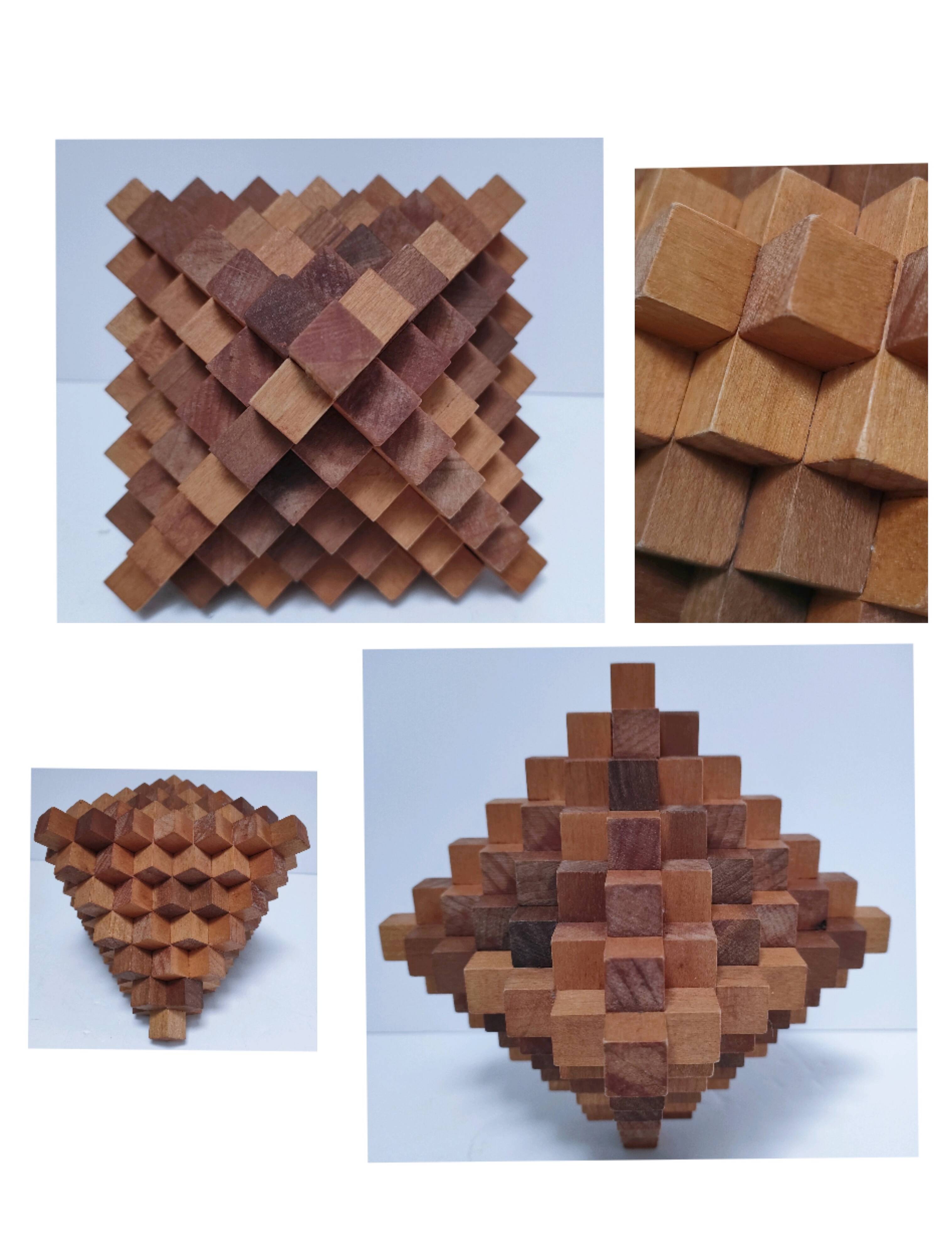 3D design wooden bookends