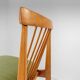 Four Mid-Century Modern Italian Wood Dining Chairs in the Style of Ico Pari