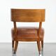 Vintage design armchair / cocktail chair made of sheepskin leather