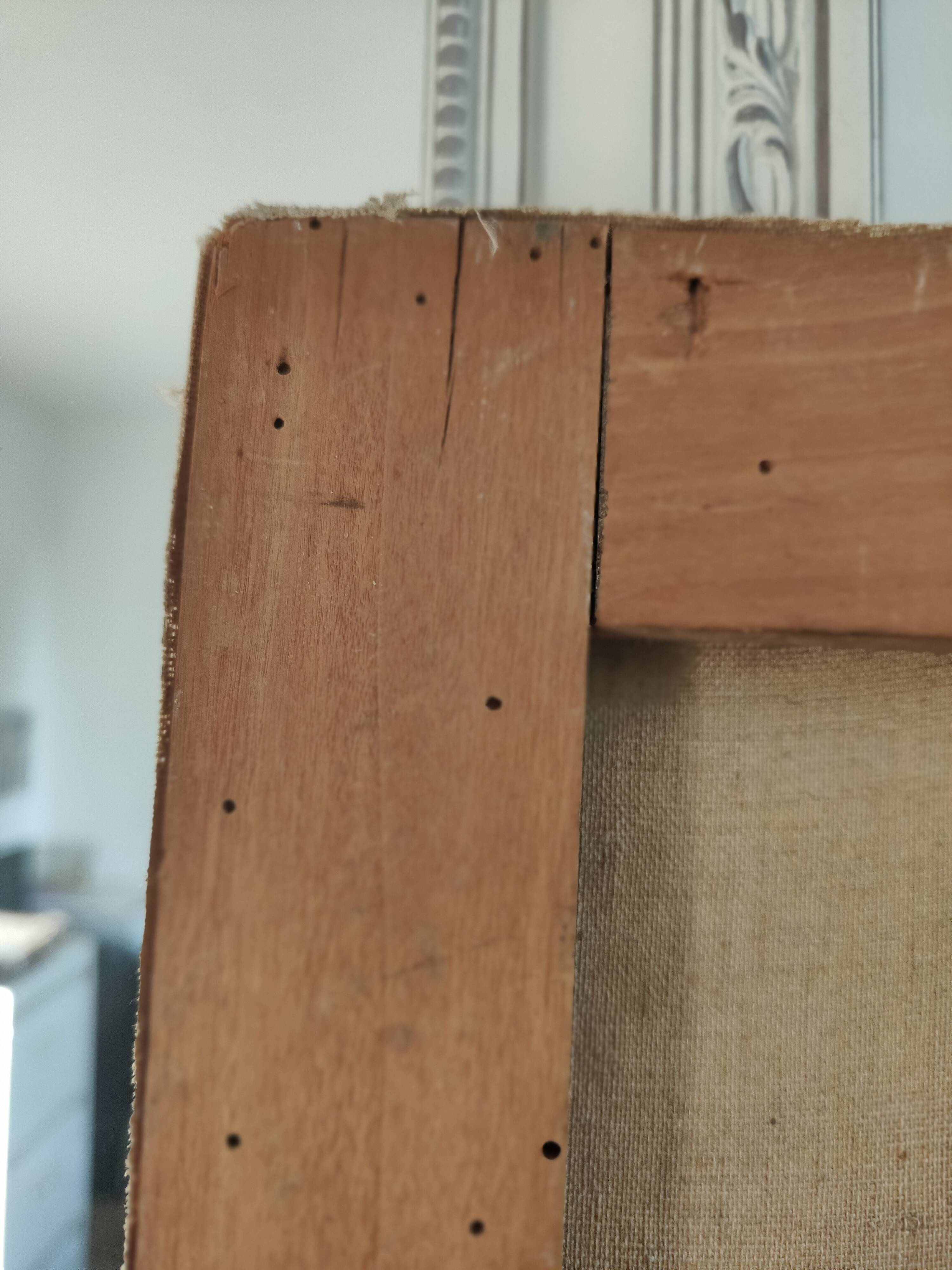 Oil painting on canvas "Country spray with poppies" 1910 signed