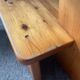Vintage ergonomic chair in solid pine
