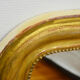 Late 19th century Napoleon III wood and stucco fireplace mirror 87x117cm