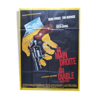 Affiche cinema de la main droite du diable 120x160