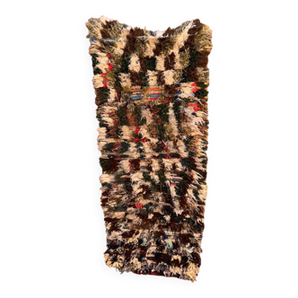 Tapis Marocain boucherouite coloré - 70 x 160 cm