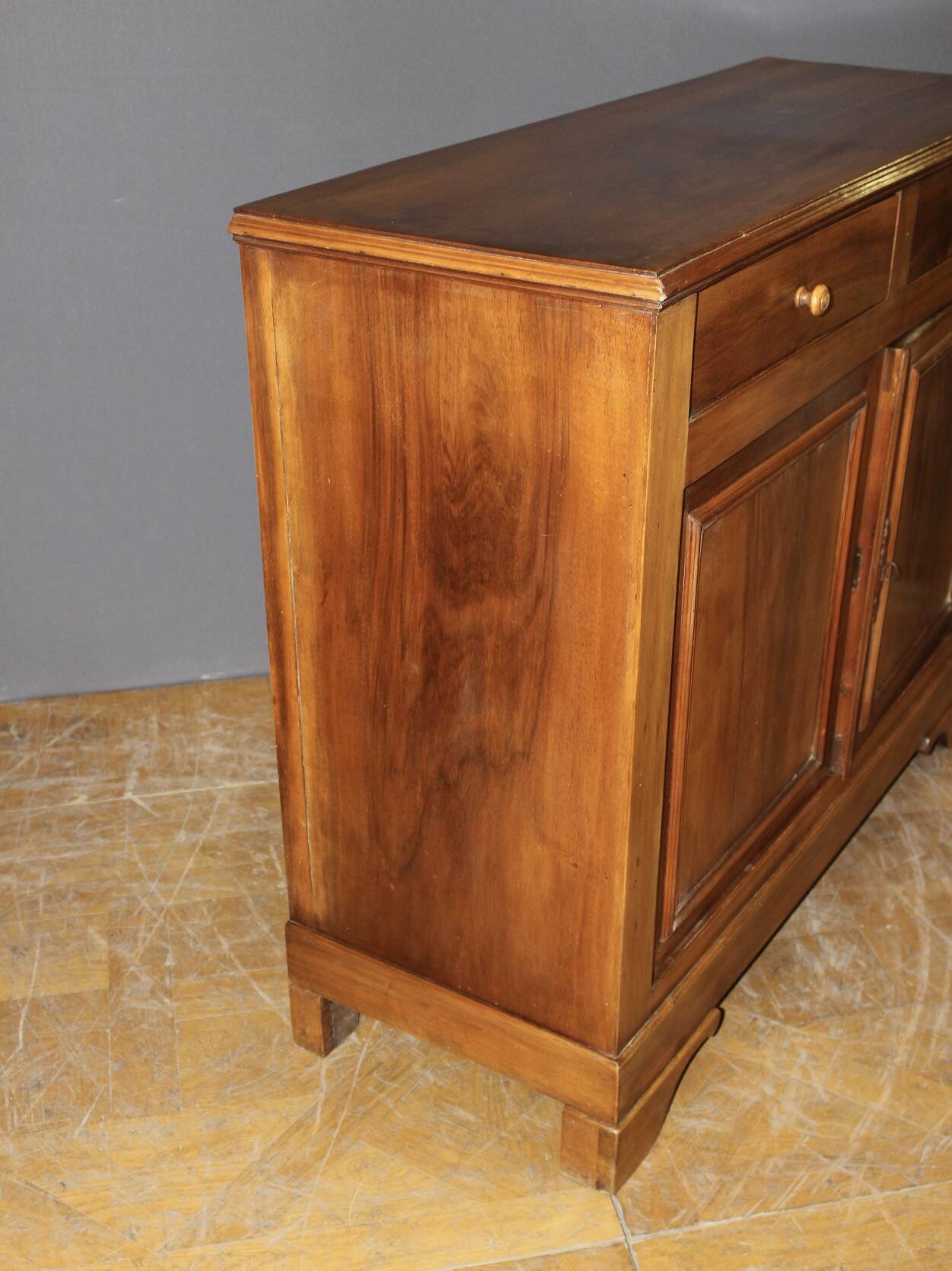 Louis Philippe style walnut sideboard, circa 1900