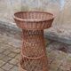 Vintage 50s planter on rattan stand