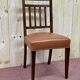 Suite of 12 English chairs nineteenth in mahogany and imitation leather