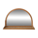Vintage rattan tablet mirror