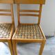 Pair of chairs, sitting in braided wicker, 50 years