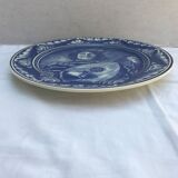 Former heineken blue Delft ceramics plate - vintage blue musician decor