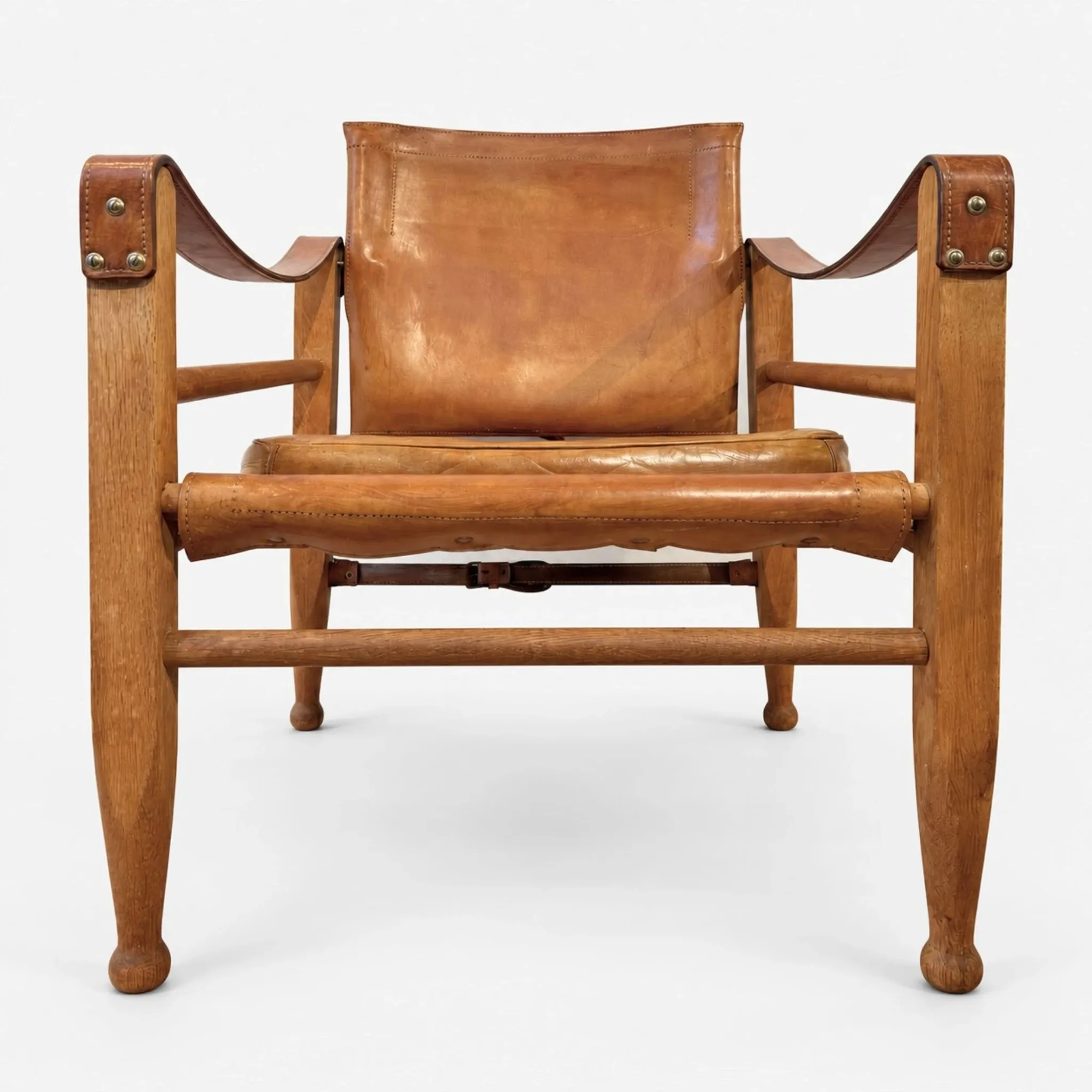 Fauteuils Safari cognac par Kaare Klint