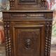 Antique solid walnut piece of furniture, finely carved, in Renaissance style.