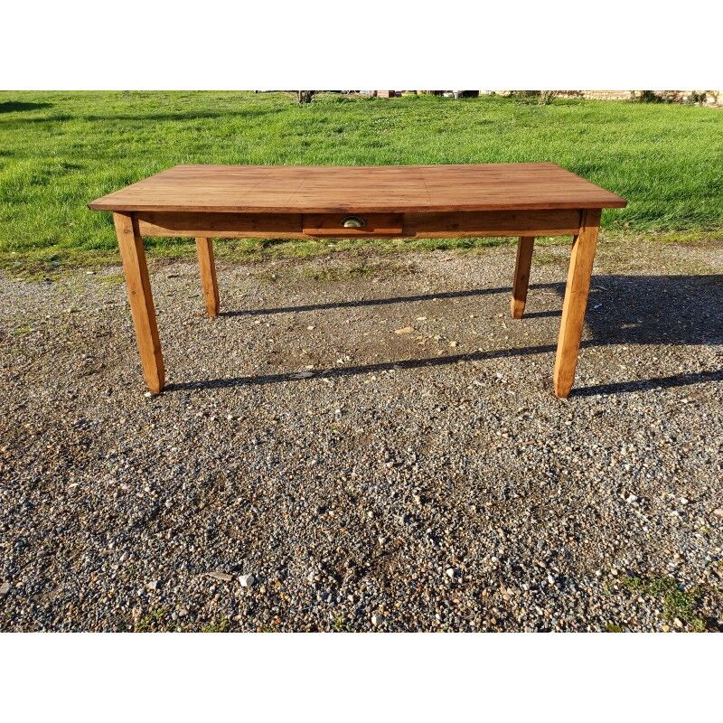 Country farmhouse table in pine