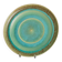 Large vintage studio ceramic bowl XL - organic shape - graduated turquoise green glaze - Denmark 1970s