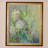 Original Swedish oil on panel from the mid-century "Whispers of Spring" Vintage