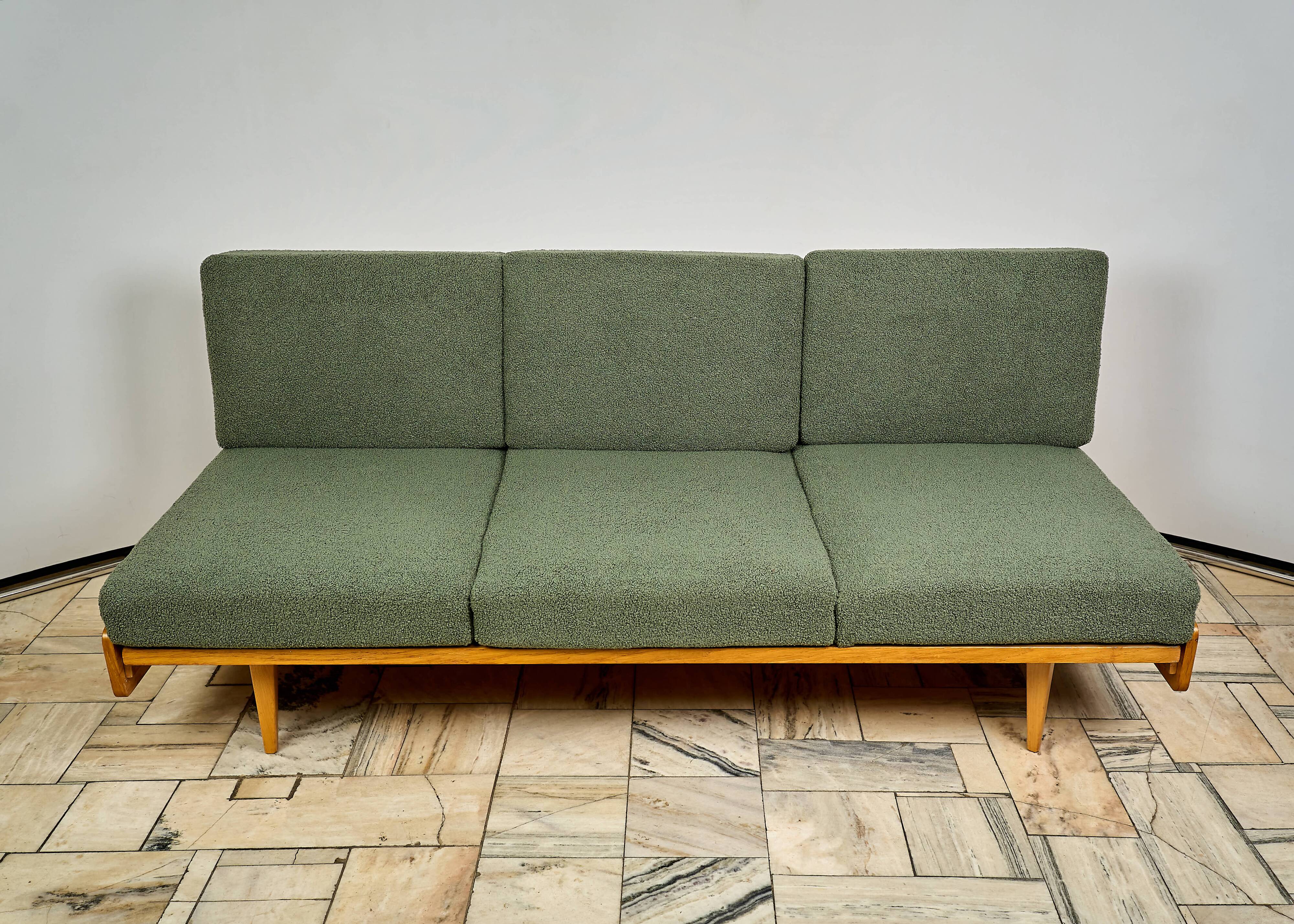 Sofa bed Interior Prague, Czechoslovakia, 1960s.