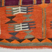 4x12 Kilim Multicolor Rare Size Pattern Kilim Rug, 113x364Cm