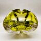 1950s large triangular ashtray - centerpiece or catch-all in Murano glass by Flavio Poli. Made in Italy. 20 x 17 x 13.5 h cm / 2.8 kg.