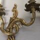 Pair of Louis XV style gilded bronze appliques