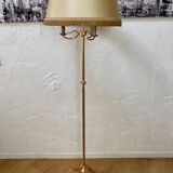 Tripod floor lamp in gold metal