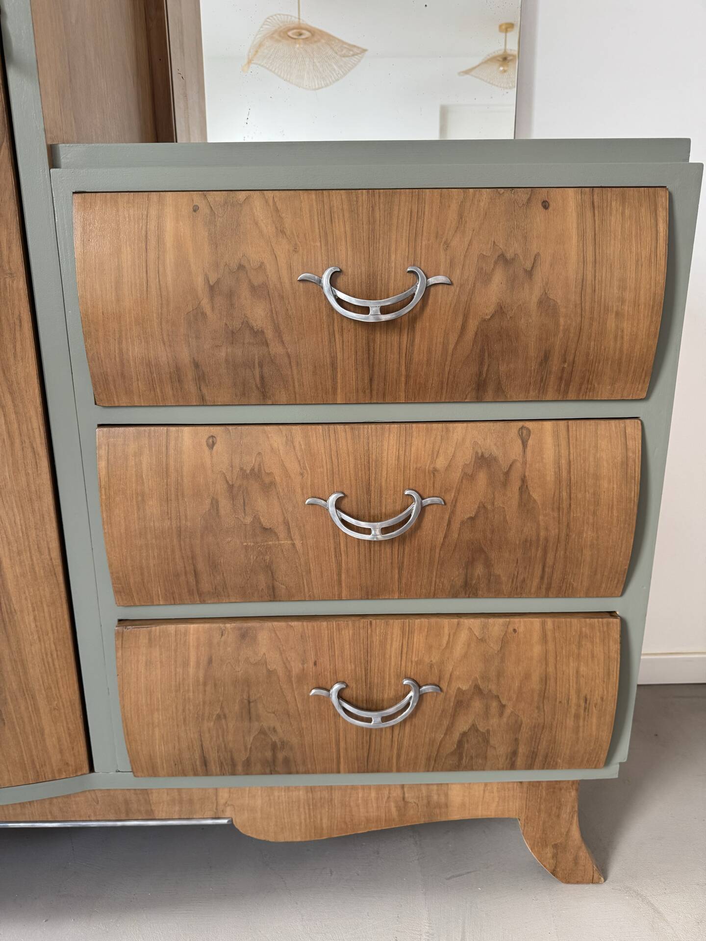 Asymmetrical Art Deco wardrobe