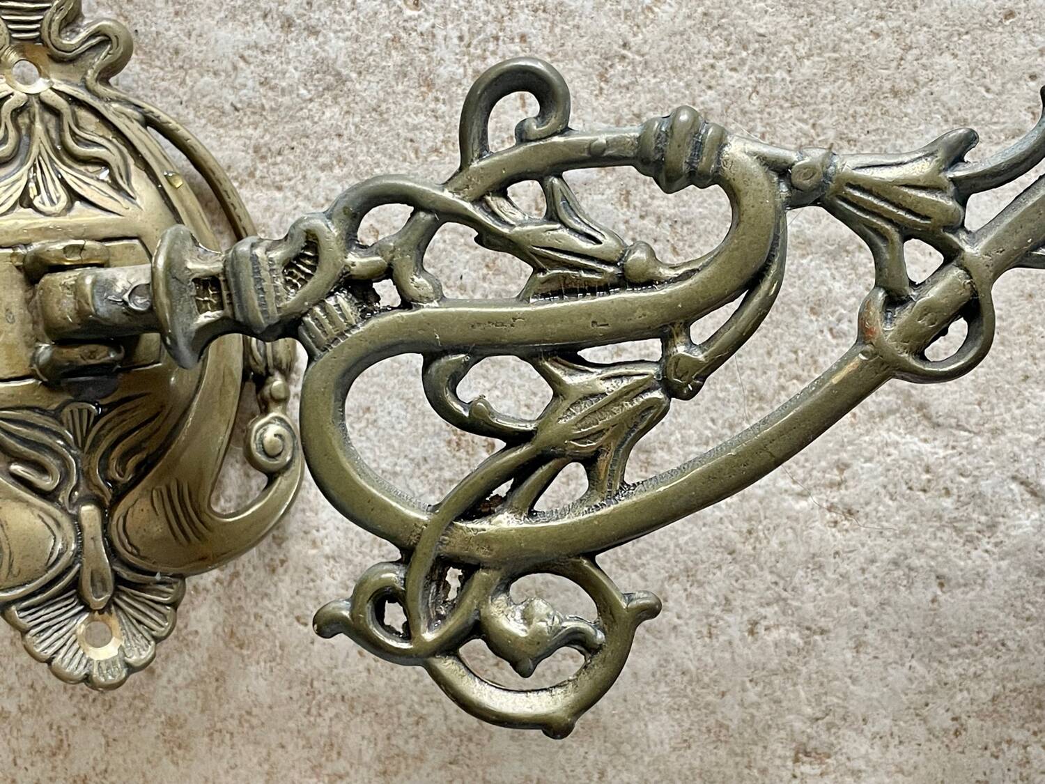 Pair of Art Nouveau wall candlesticks