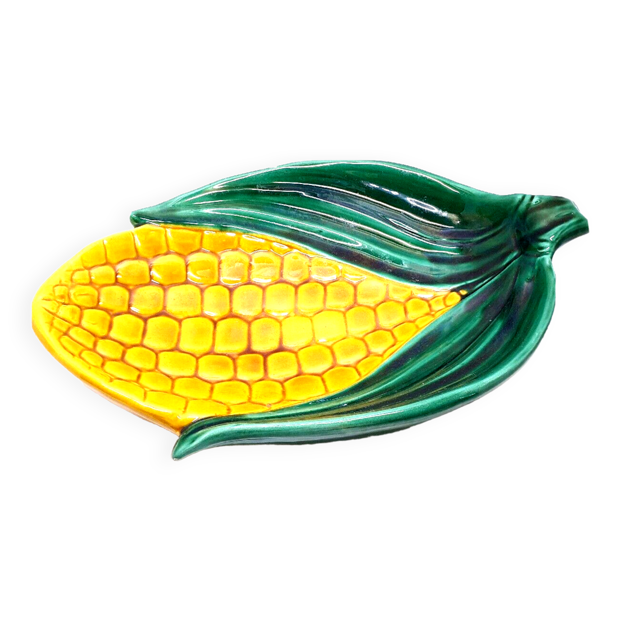 Dish Vallauris shape ears of corn vintage art deco collection