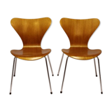 Pair of chairs by Arne Jacobsen for Fritz Hansen