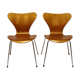 Pair of chairs by Arne Jacobsen for Fritz Hansen