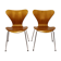 Pair of chairs by Arne Jacobsen for Fritz Hansen