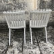 Paire de fauteuils pliables vintage « ciseaux » 1950