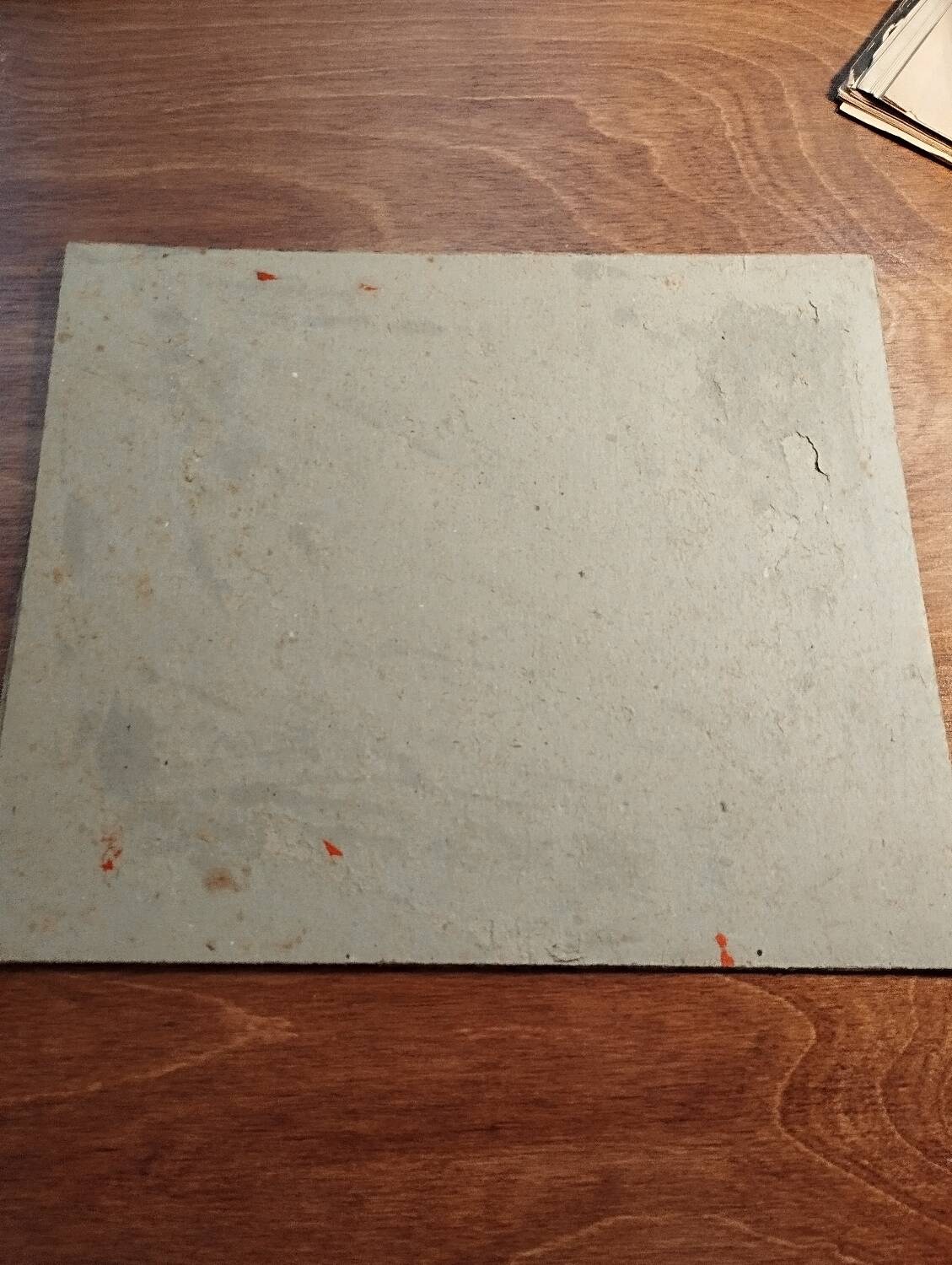 Oil painting on cardboard