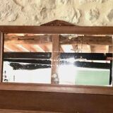 Large Art Deco wooden mirror