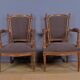 Pair of stained beech armchairs, Louis XVI style – 1950