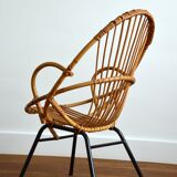 Vintage rattan armchair