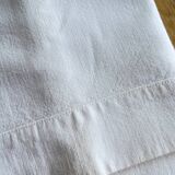 Large antique monogrammed flat sheet
