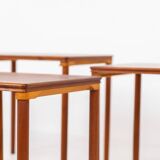 Set of 3 nesting table by E.W. Bach for Toften Møbelfabrik (Denmark, 1960s)