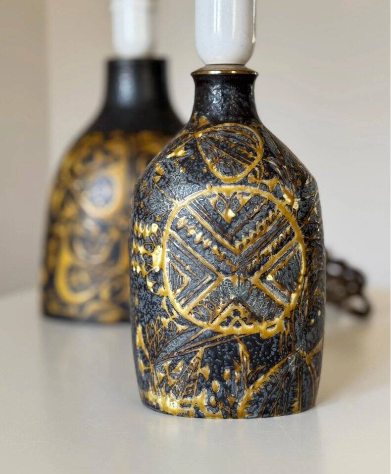 table lamp, faience by Nils Thorsson for Royal Copenhagen, 1970s
