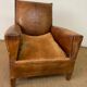 Leather club chair