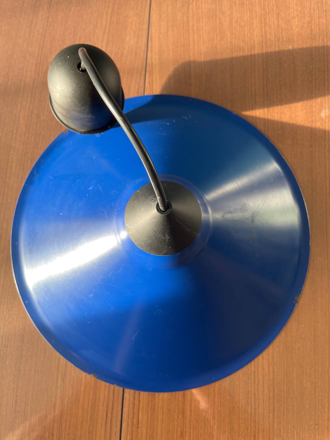 80s blue pendant light