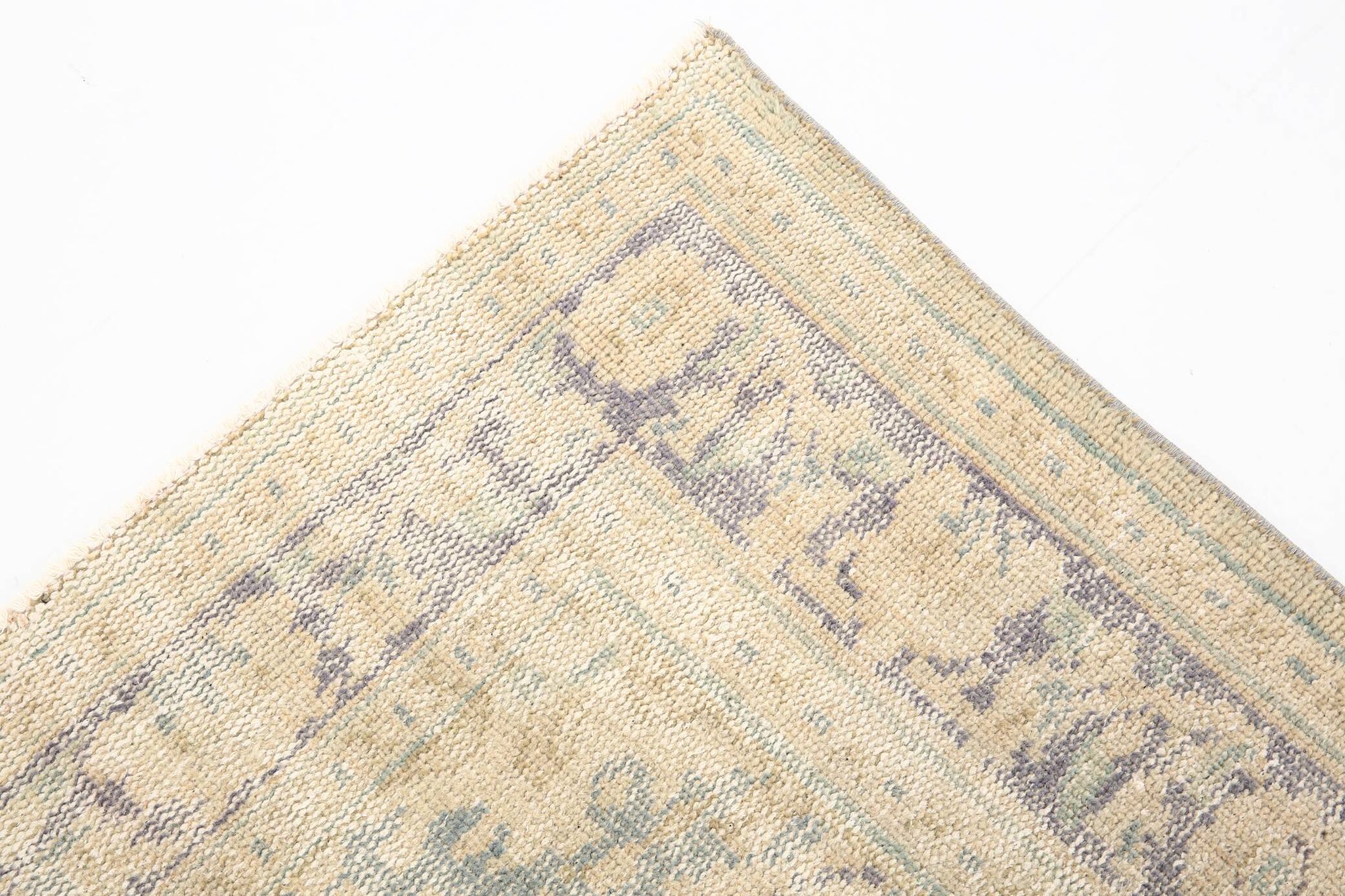 5x9 Beige & Blue Handmade Wool Turkish Rug, 166x272Cm SK 2401 FREE SHIPPING