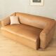 DS-47 three-seater sofa from the 1970s by de Sede in natural light brown nappa leather