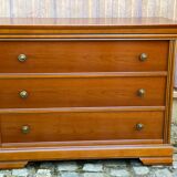 Louis Philippe vintage wooden chest of drawers from the 1970s.