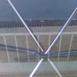 Vintage chrome foot round table